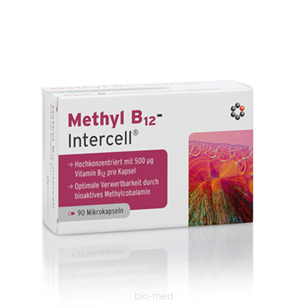 Methyl B12 - Intercell 90kaps. Witamina B12 Metylokobalamina