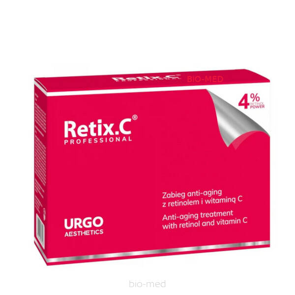 Retix.C Zabieg Przeciwzmarszczkowy 5 kpl, Retinol 4% i Witamina C