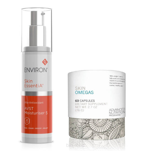 Environ ZESTAW Skin EssentiA AVST 5 + Suplement Skin Vit A+