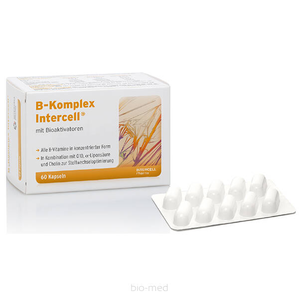 B-Komplex Intercell 60kaps Kompleks Witamin B Kwas alfa-liponowy Q10