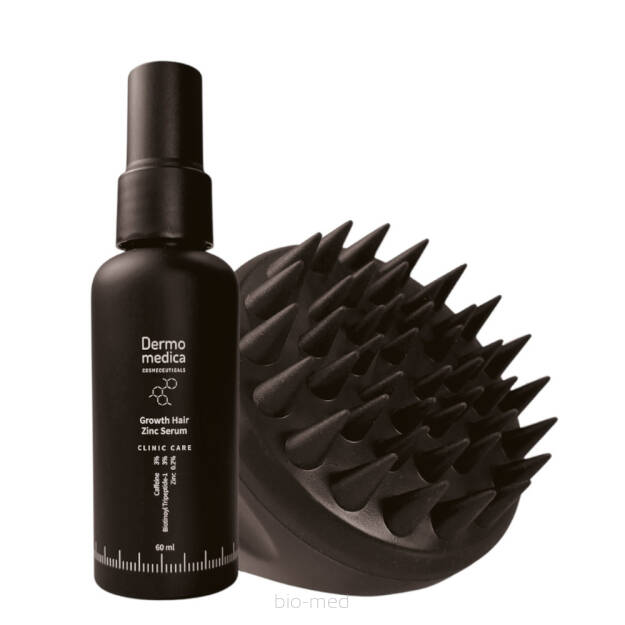 Dermomedica Zestaw Growth Hair Zinc Serum + Scalp Massager