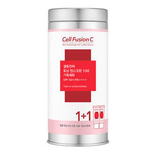 Cell Fusion C Toning Sunscreen 100 SPF50+ /PA ++++ PUSZKA 2X35ML