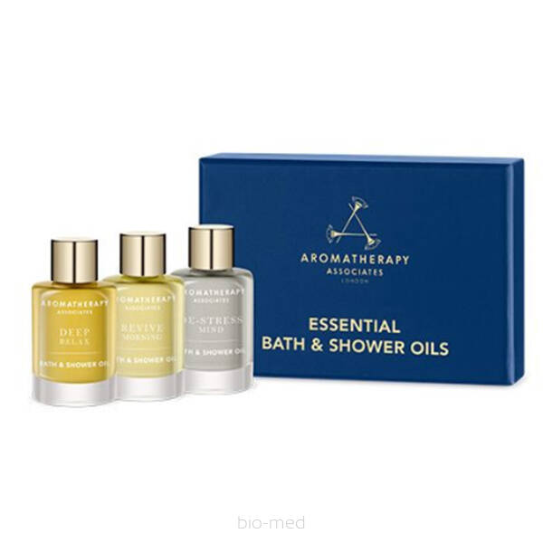 Aromatherapy Associates Essentials Bath & Shower Oil - Relax, De-Stress, Revive 3x9ml