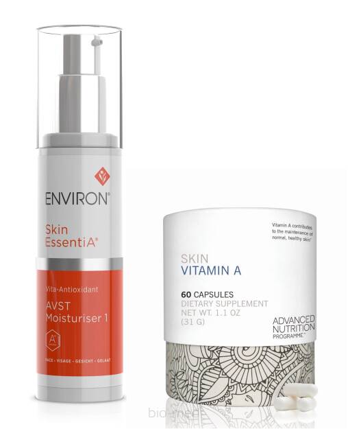 Environ ZESTAW Skin EssentiA AVST 1 + Suplement Skin Vit A+