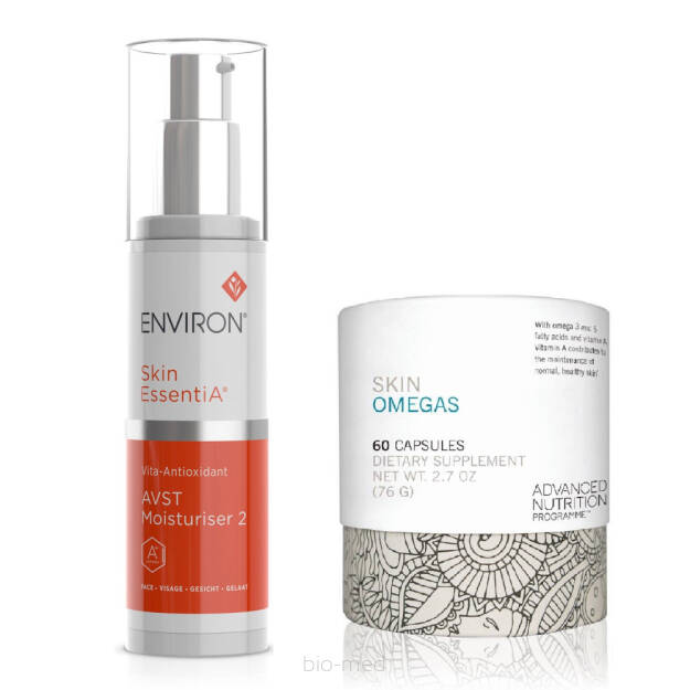 Environ ZESTAW Skin EssentiA AVST 2 + Suplement Skin Omegas +