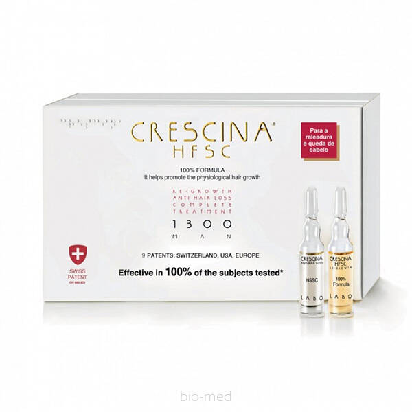 CRESCINA Hfsc 100% Complete Treatment 1300 for Man 10+10 amp.