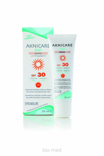 AKNICARE Sun Taintee SPF 30 - krem do skóry tłustej i trądzikowej z kolorem 50 ml