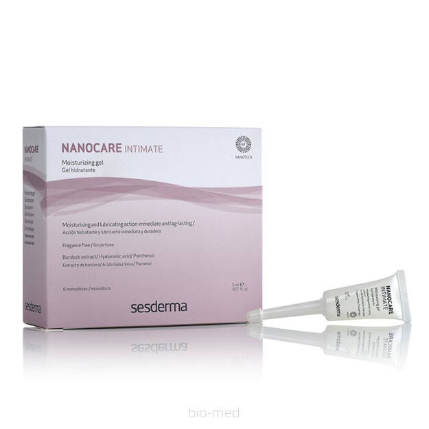 SeSDERMA NANOCARE INTIMITE Żel nawilżający okolice intymne 6 x 5 ml