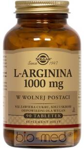 Solgar L-Arginina 1000 mg w postaci wolnej